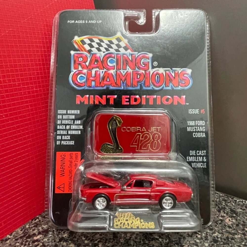 Racing Champions | Mint Edition | 1968 Ford Mustang Cobra | Die-Cast | 1:58
